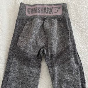 Grey gym shark leggings